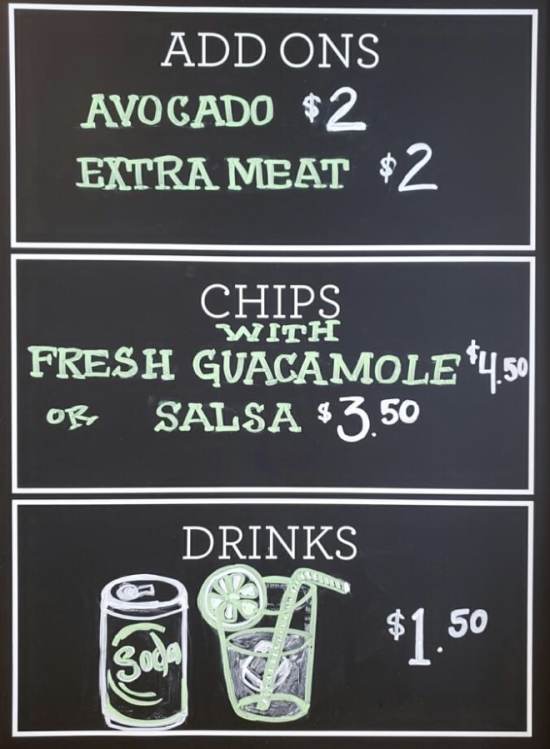 Page 3 of menu, The Avocado Pit Bennington, VT