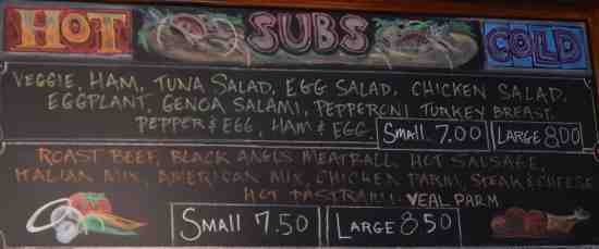 Page 3 of menu, Bennington Pizza Plaza Bennington, VT